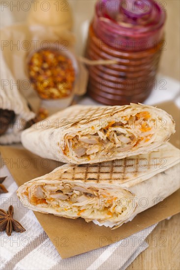 Grilled sandwich wrap