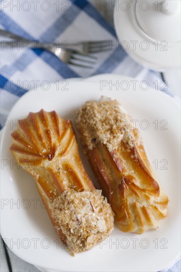 Pastries on plate