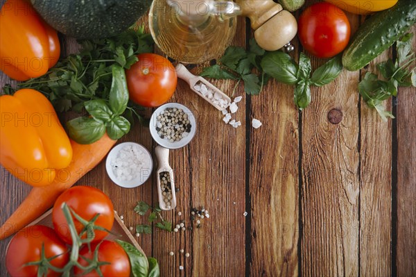 Ingredients for salad