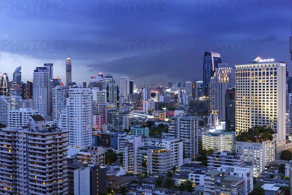 Cityscape at dusk