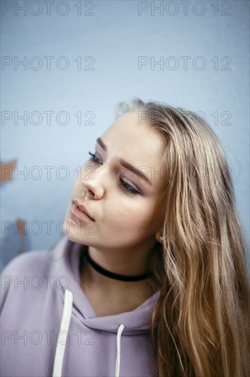 Portrait of Caucasian woman looking away