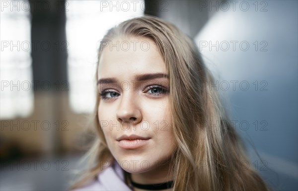 Close up of serious Caucasian woman