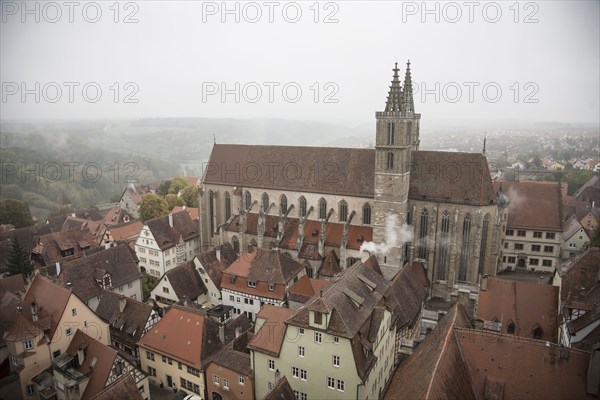 Rooftops in city