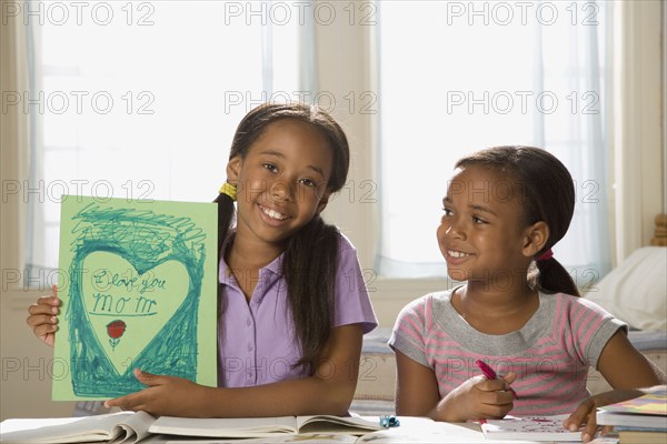 African American sisters coloring