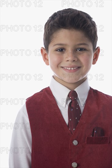Portrait of Hispanic boy