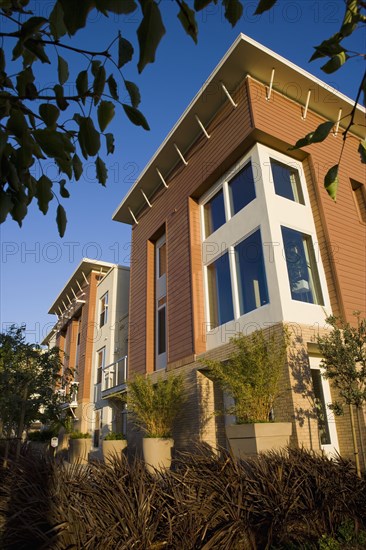 Exterior facade contemporary loft style homes