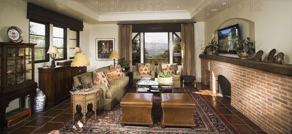 Living room in andalucian home