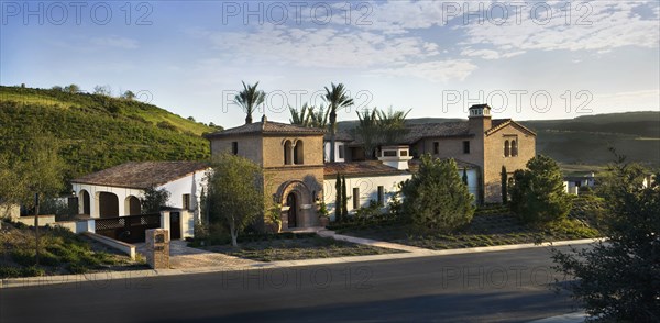 Front exterior andalucian style home