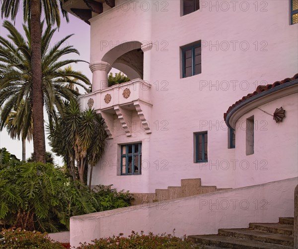 Side exterior detail santa barbara courthouse