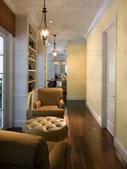 Sitting area in hallway of plantation house