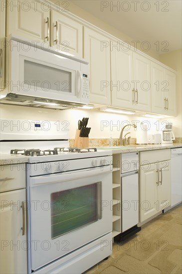 Light colored traditional kitchen