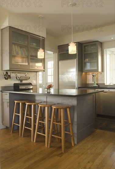 Modern gray kitchen