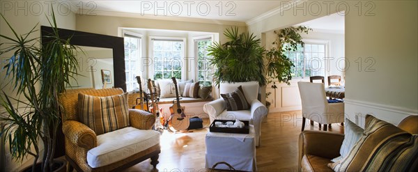 Armchairs in living room