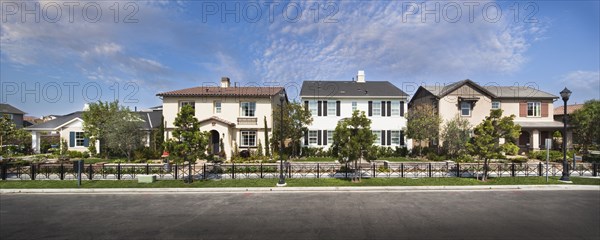 Panoramic view of a residential houses