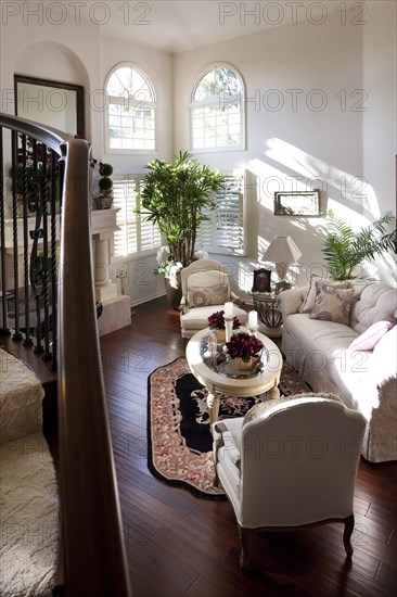 Seating furniture in the living room at home