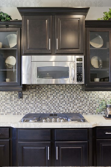 Interior of domestic kitchen