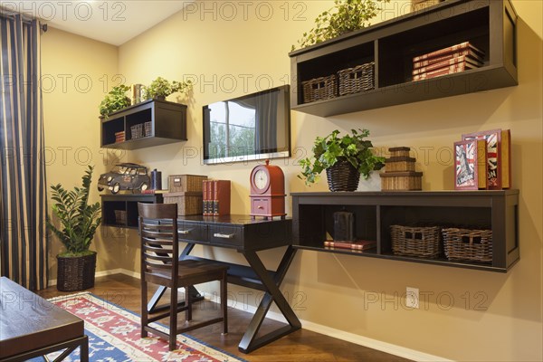 Study table in middle class home