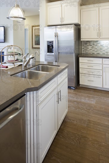 Interior of domestic kitchen