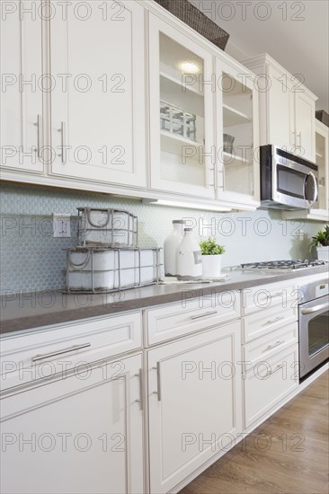 Interior of domestic kitchen