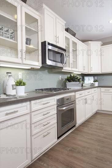 Interior of domestic kitchen