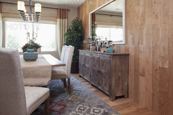 Dining area and sideboard at home