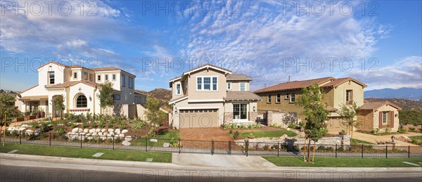 Exterior of new houses