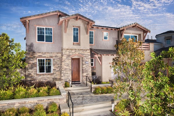 Front exterior of two story house