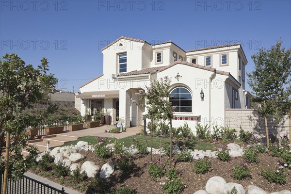 Exterior of two story house