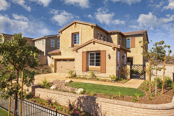 View of two story house