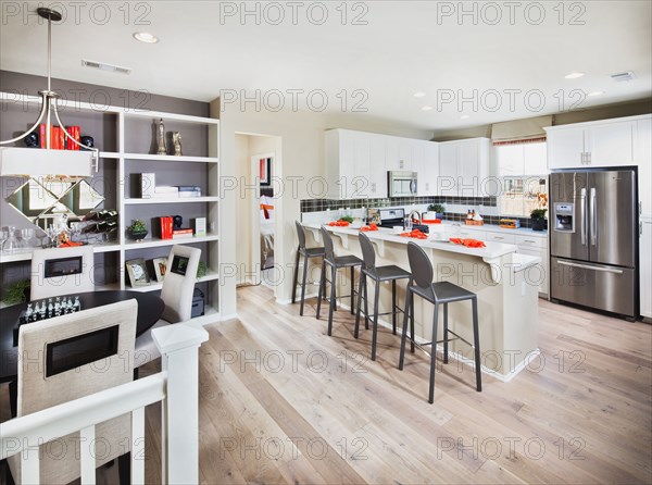 Interior of contemporary kitchen