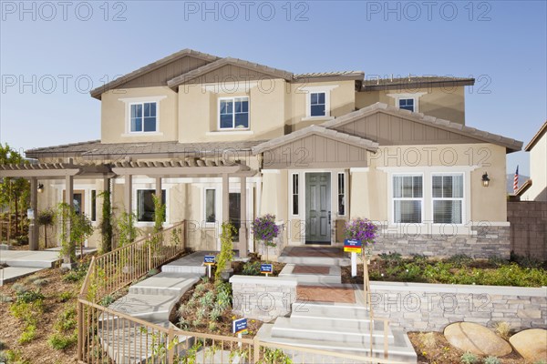 Front exterior of two story house