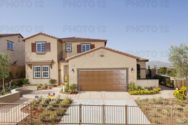 Exterior of two story house with driveway