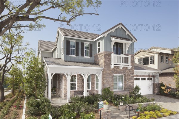 Exterior of two story house