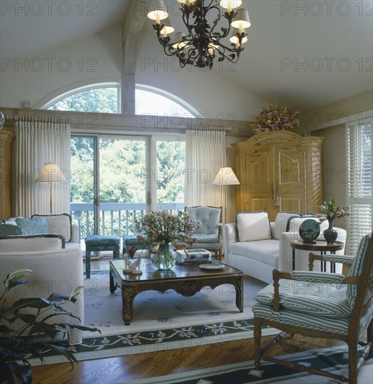 Interior of a traditional living room