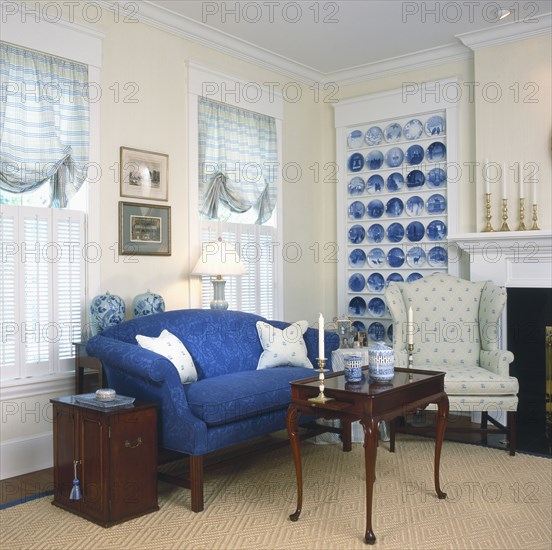 Interior of a traditional living room