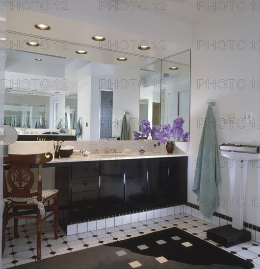 Interior of contemporary bathroom