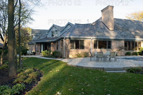 Exterior view of a traditional home