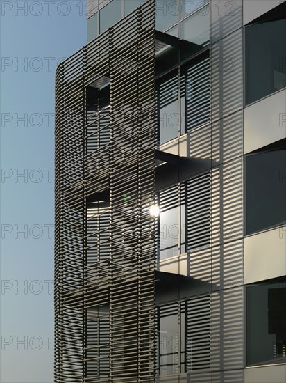 Architectural detail modern condominiums