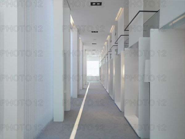 White modern hallway