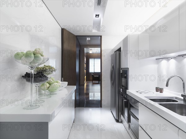 Modern white kitchen