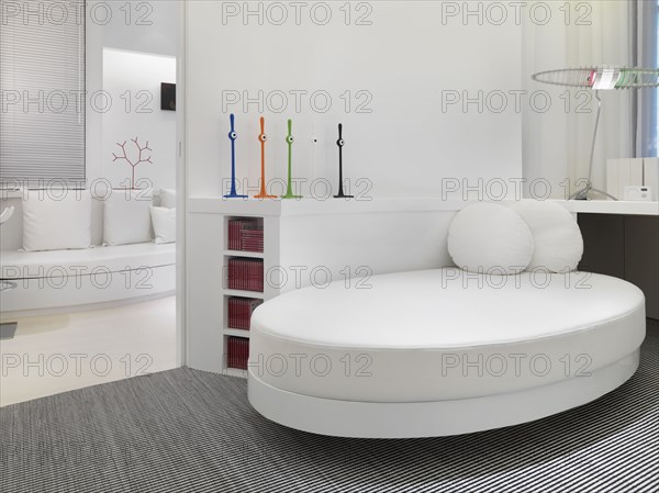 Bright white modern interior