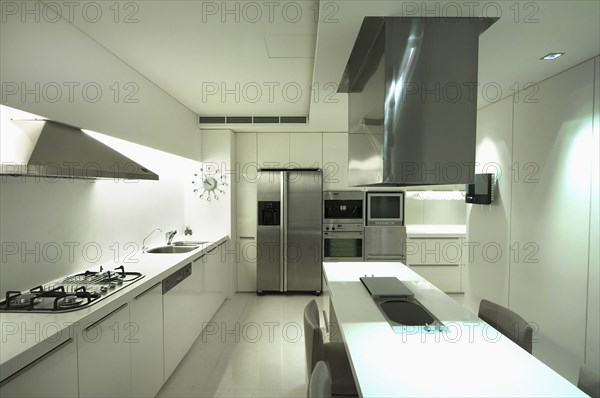 Modern white kitchen