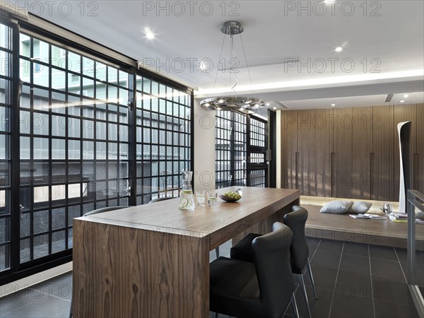 Dining room in modern home