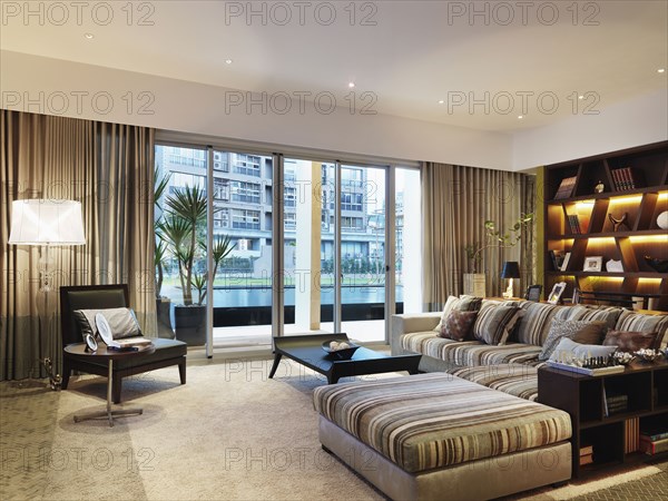 Living room in modern home