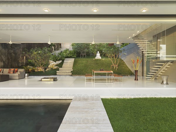 Dining area in open modern home