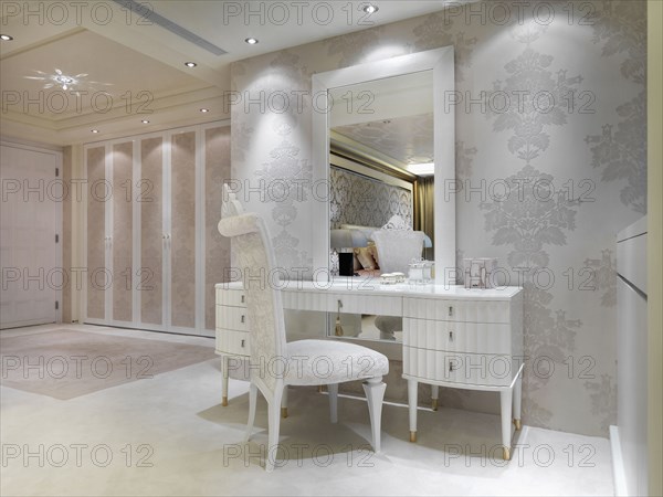 Elegant white vanity