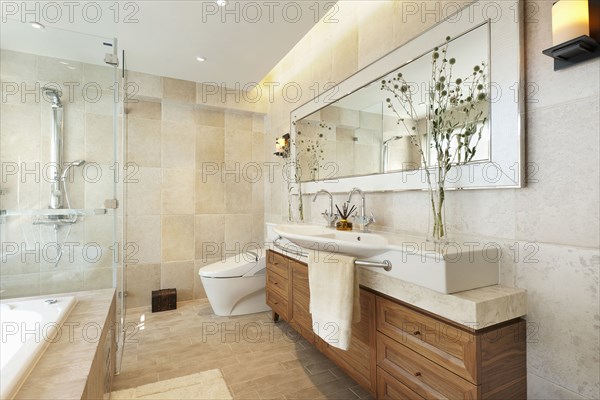 Bathroom in modern home