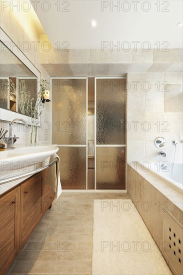 Bathroom in modern home