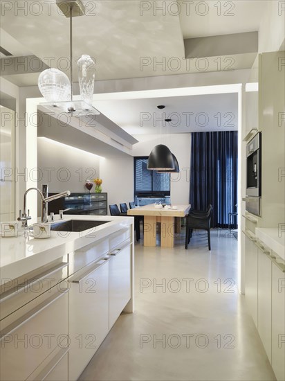 Modern white kitchen