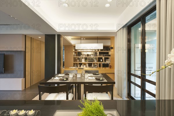 Dining area in modern home